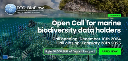 DTO-BioFlow Project Second Call for Marine Biodiversity (monitoring) Data 