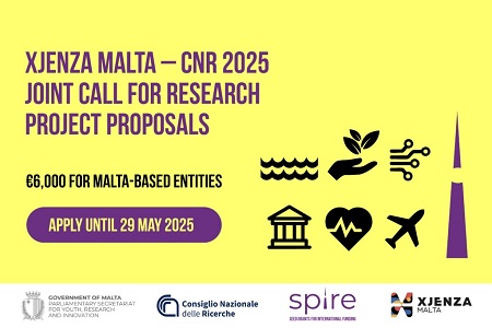 Xjenza Malta – Consiglio Nazionale delle Ricerche (CNR) 2025 Joint Call for Research Proposals